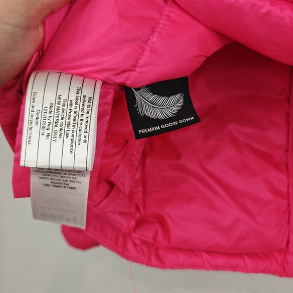 Tna Botanie Puffer Packable Women's goose-down puffer Hooded jacket SM Hot Pink - Picture 10 of 12